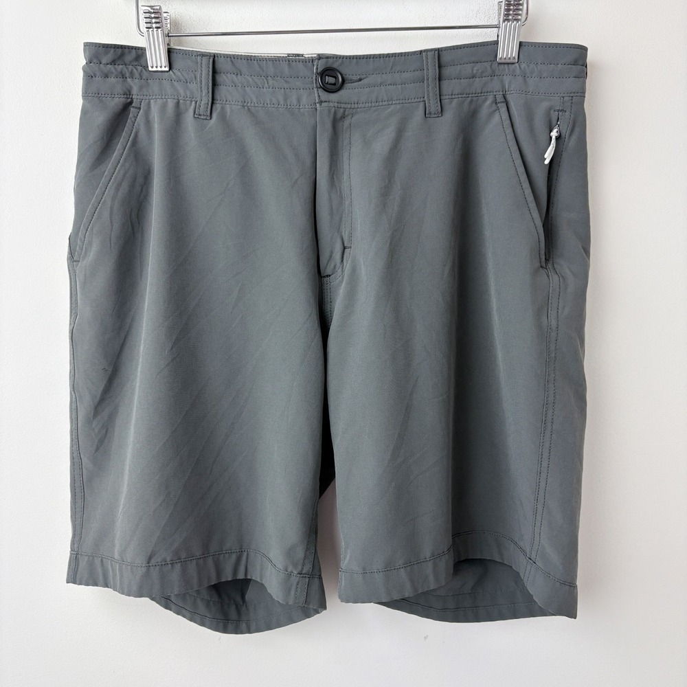 Wellen Hybrid Cruiser 8" Chino Shorts Mens 33 Gray Stretch Huckberry